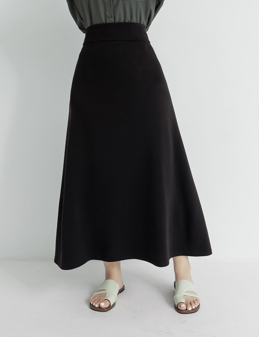 Instant Icy Cooling Cloud Cotton High Waist A-Line Plus Size Maxi Skirt