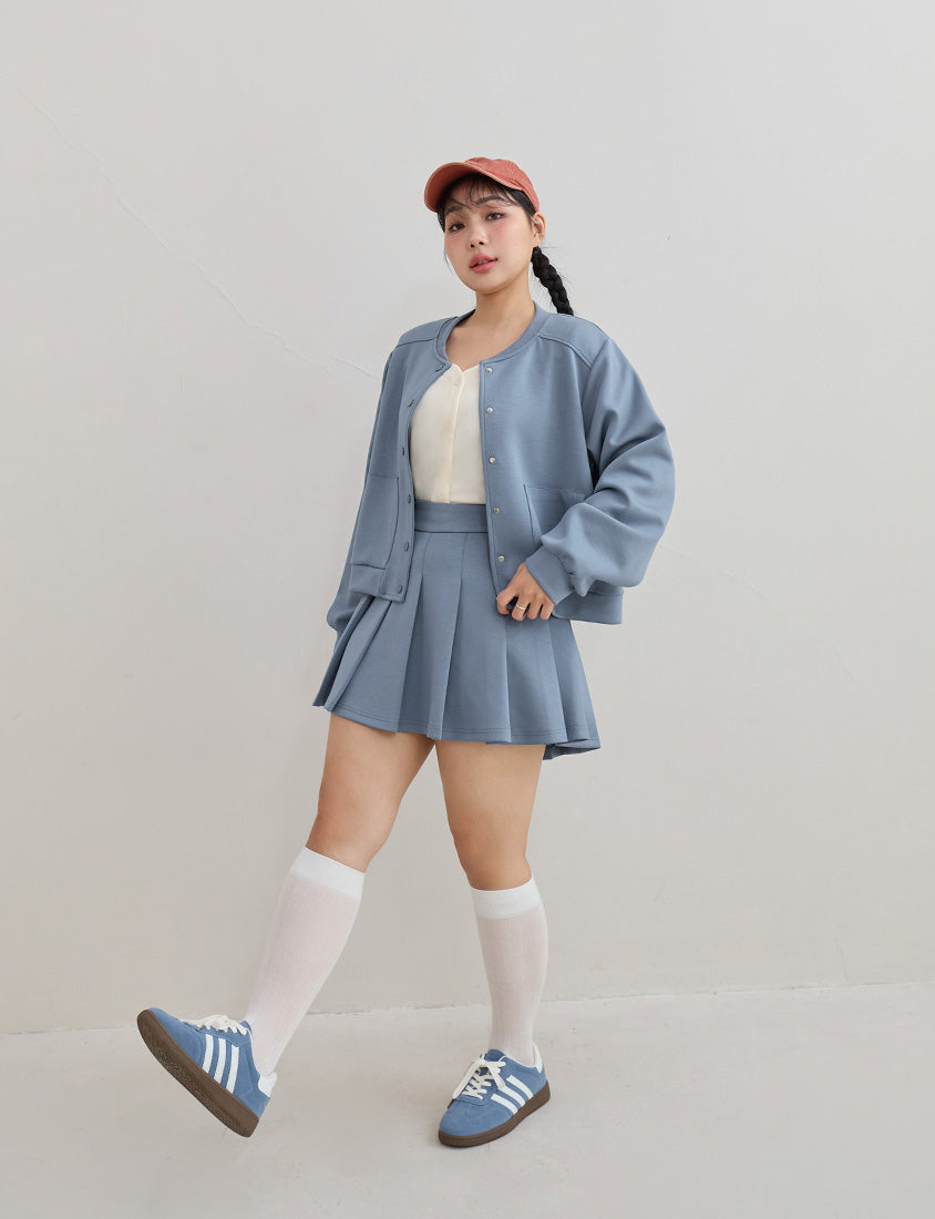 Everyday Essential Cloud Cotton Button-Up Plus Size Cardigan
