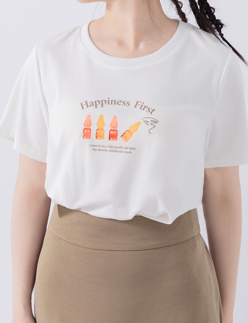 Retro Cola Gummy Plus Size Print Tee