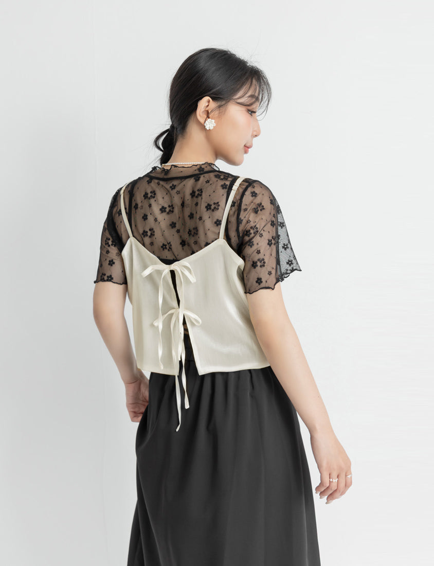 MISS. Sheen Satin Layering Plus Size Cami Vest