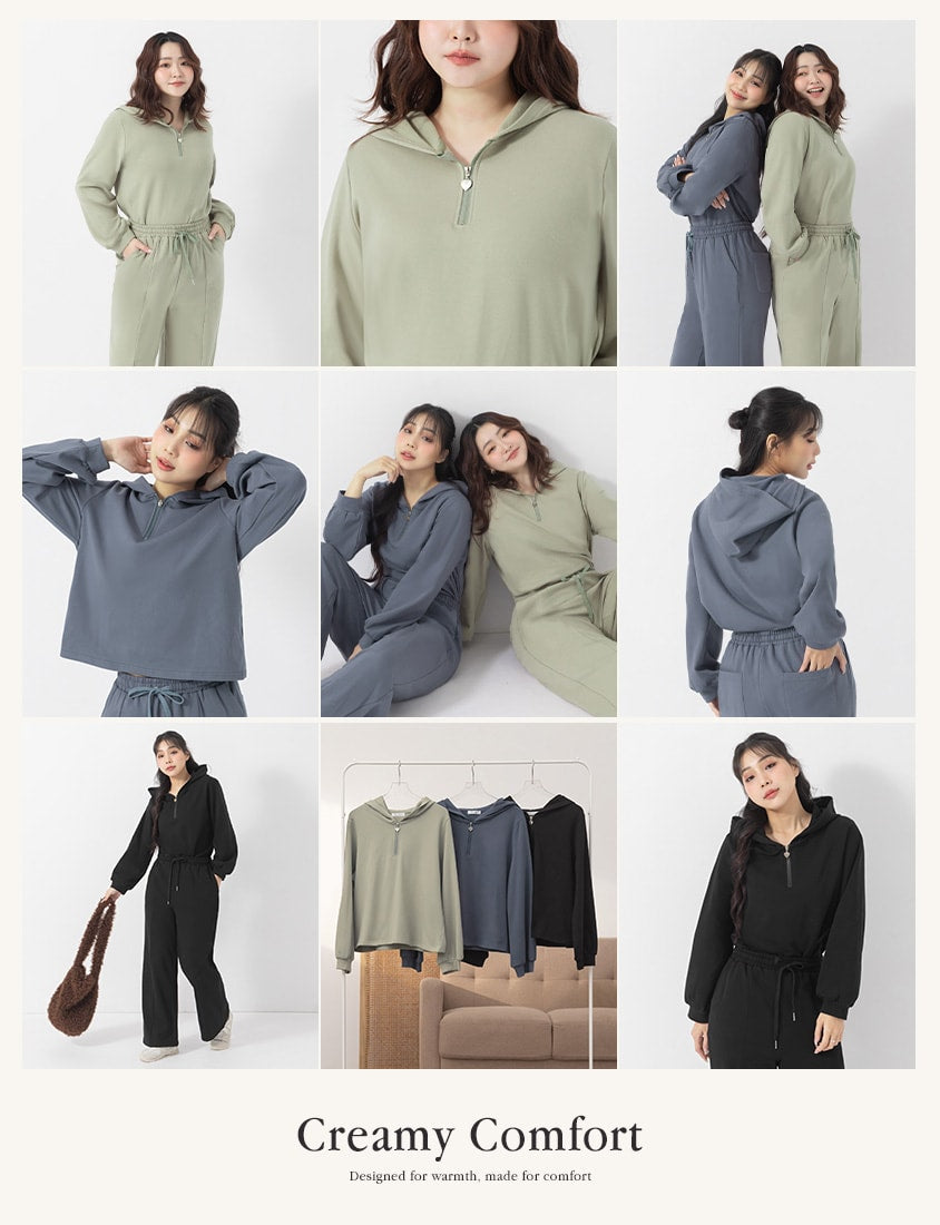 Comfort Deodorizing Brushed Lined Plus Size Hoodie