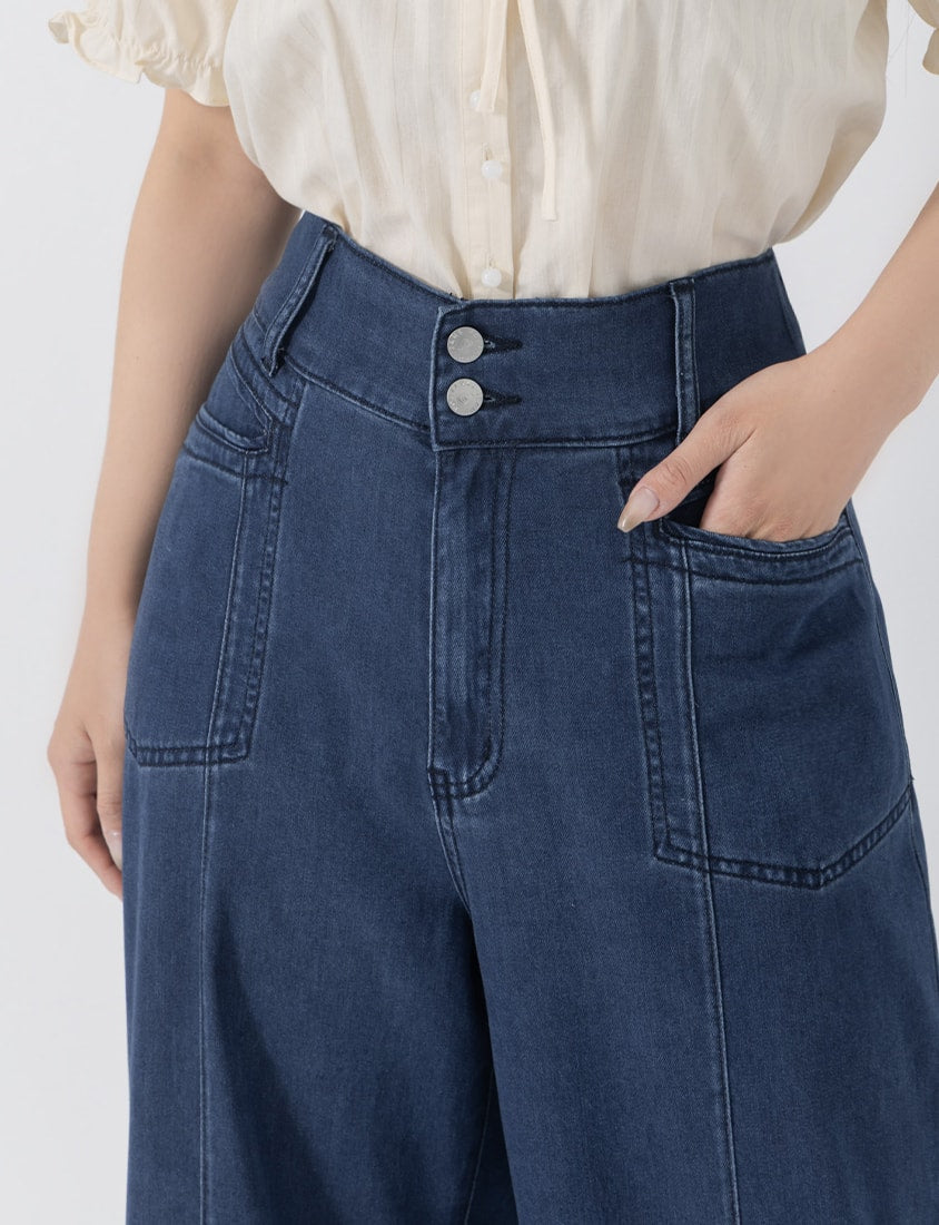 Lightweight Cloud Denim Zero-Restriction Plus Size Jeans (Short)