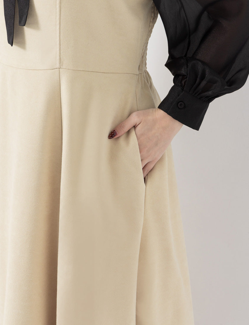 MISS. Adjustable Strap Brushed Twill Plus Size Cami Dress