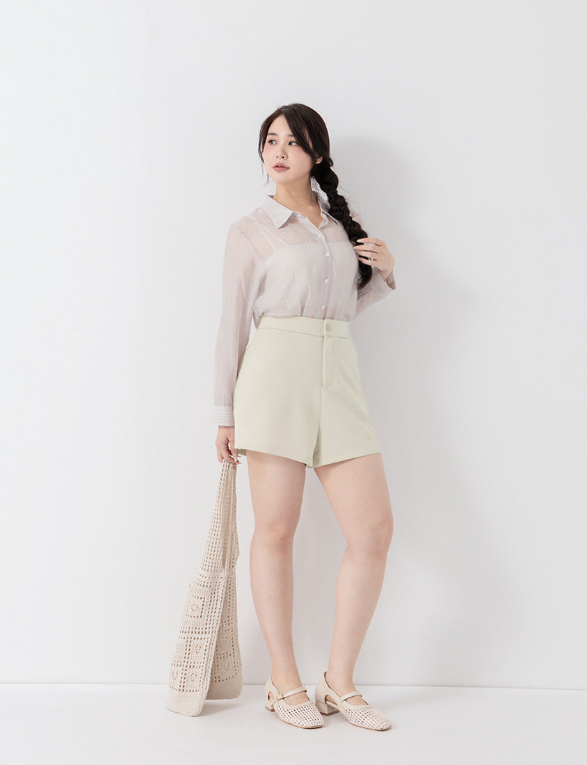 Standard Perfect Fit Structured Cloud Cotton Plus Size Shorts