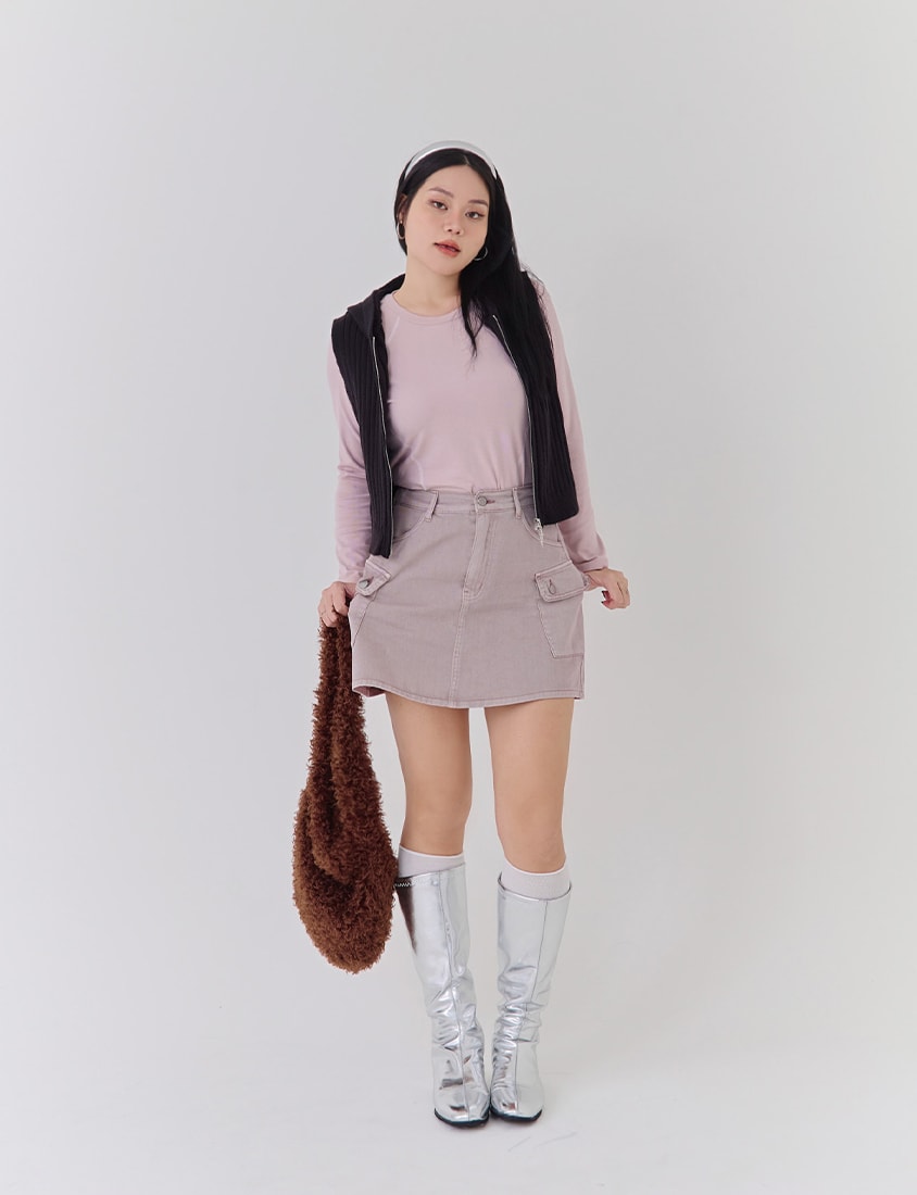 Double-Zip Hooded Plus Size Knit Vest