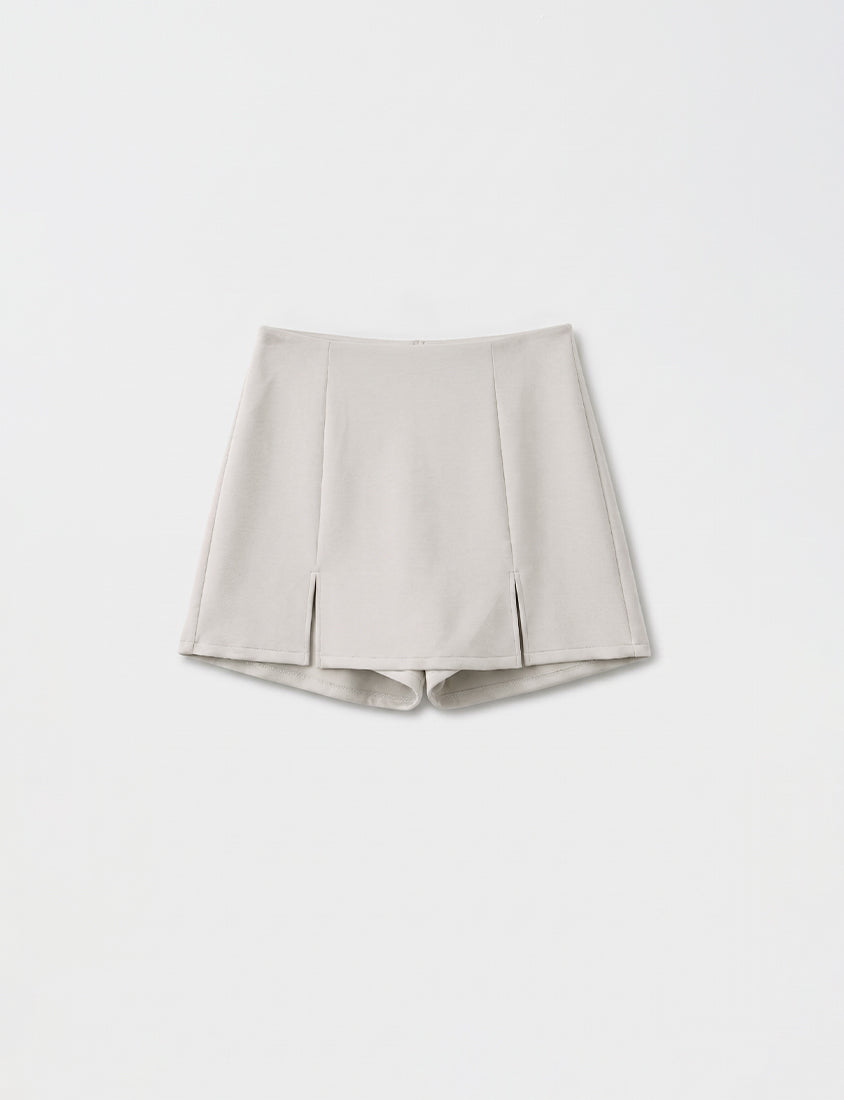Cloud Cotton A-line Slit Plus Size Skort