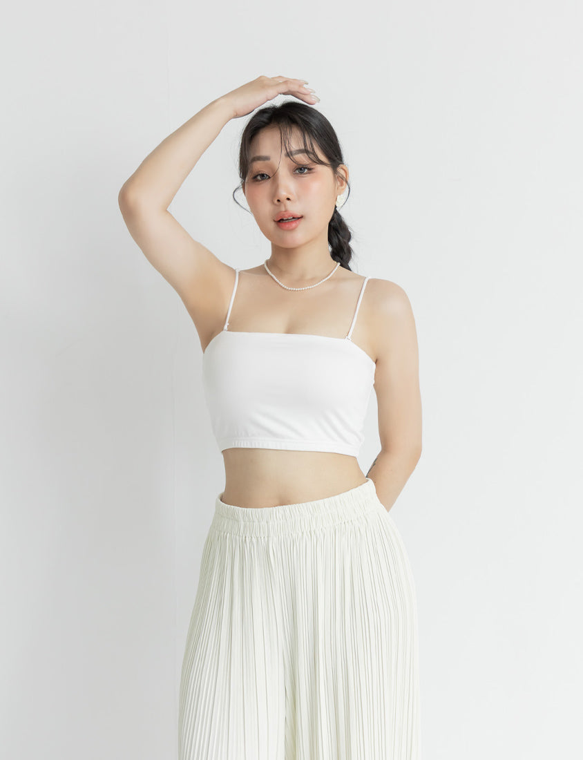 Cooling Skin-Friendly Cropped Bandeau Plus Size Bra Top