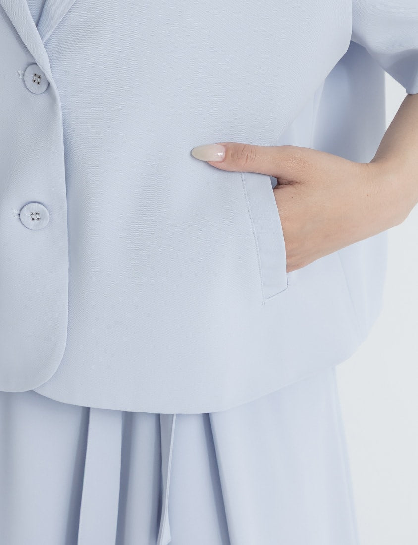 MISS. Silky Cool Refined Tailored Plus Size Blazer
