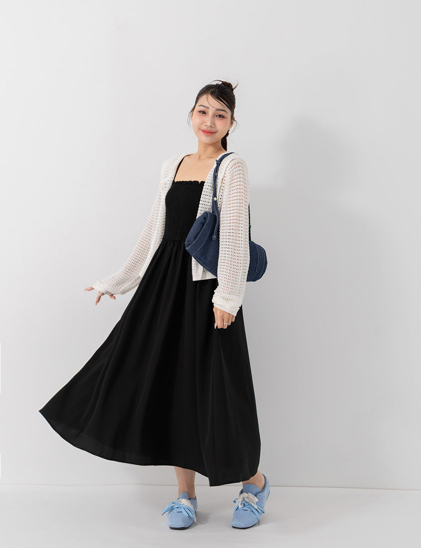 Versatile Adjustable Strap Plus Size Maxi Dress