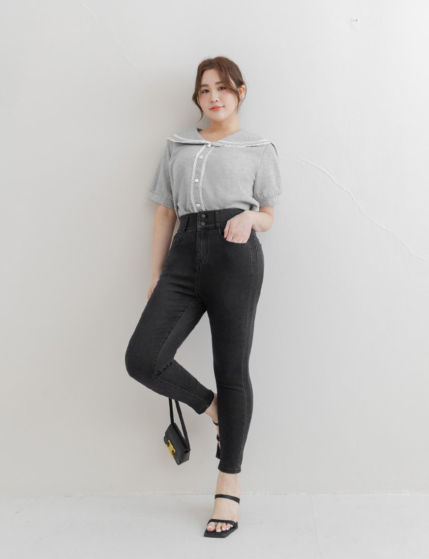 Tummy Flattering Plus Size Slimming Jeans