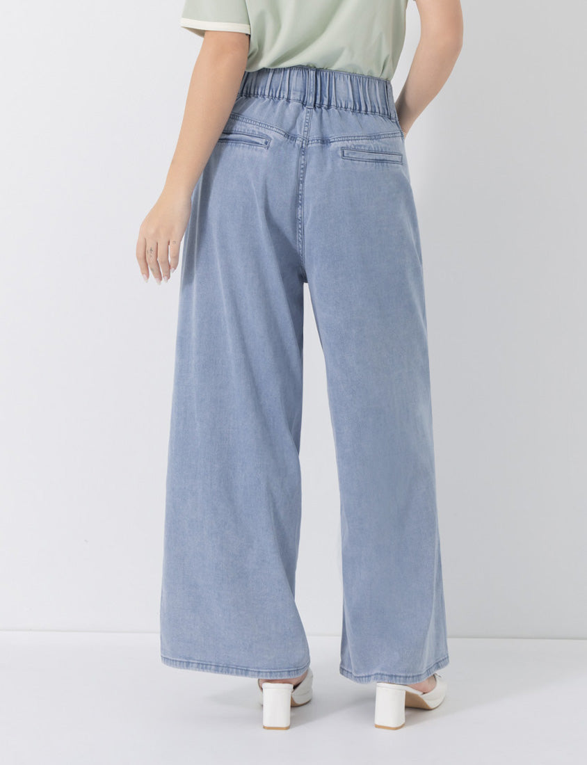 Lightweight Cloud Denim Zero-Restriction Plus Size Jeans (Long)