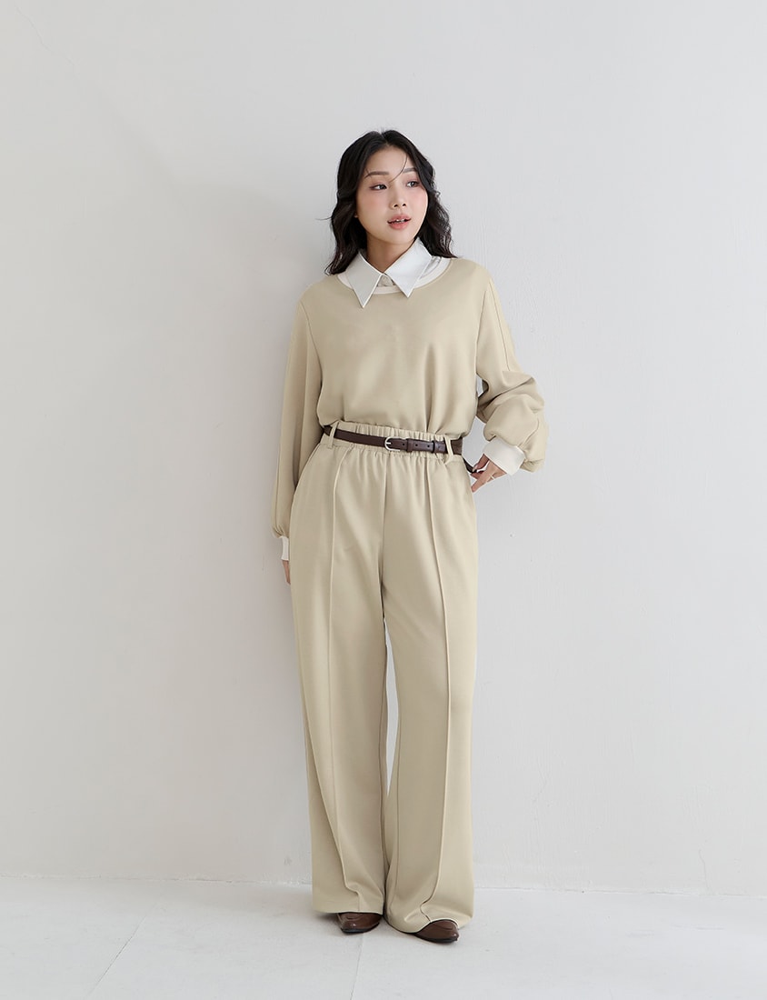 Slimming Cloud Cotton High Waist Plus Size Wide Leg Pants