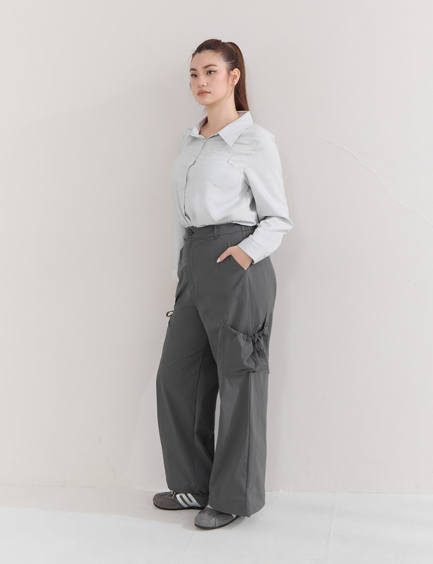 Instant Cooling UV-Protection Tie-Waist Plus Size Utility Pants