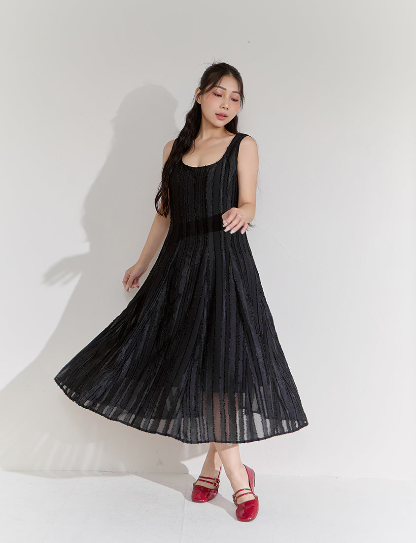 Pear-Shaped Friendly! Perfect Fit Jacquard Elegant Plus Size Maxi Dress