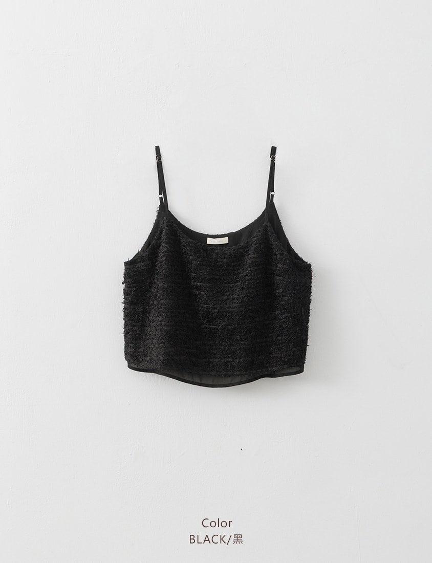MISS. Adjustable Textured Furry Plus Size Vest