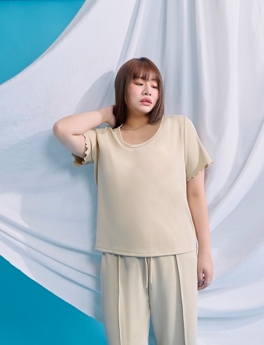 Instant Cool Cloud Cotton Crewneck Plus Size Tee