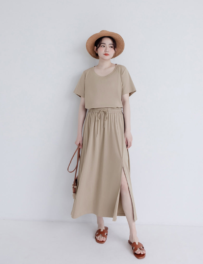 Silky Cool Liquid Touch Cotton Short Sleeve Plus Size Tee