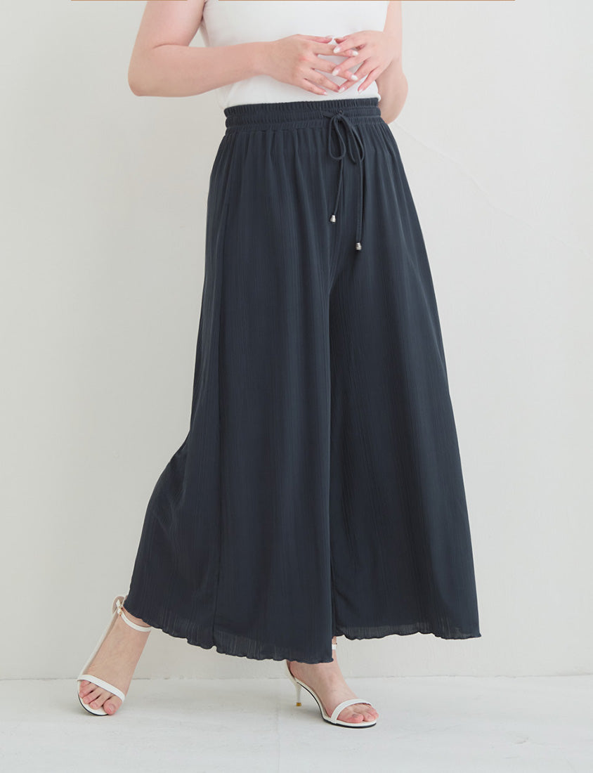 Instant Icy Cooling Slimming Ribbed Plus Size Wide Leg Pants