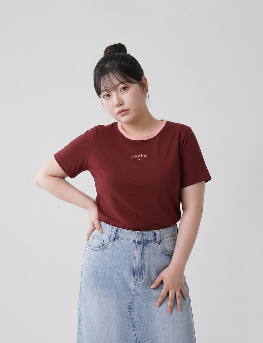 Instant Cooling Flocked Oversized Plus Size Tee