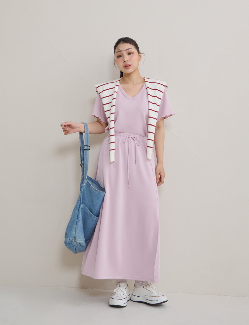 Instant Cool Cloud Cotton V-Neck Plus Size Tee