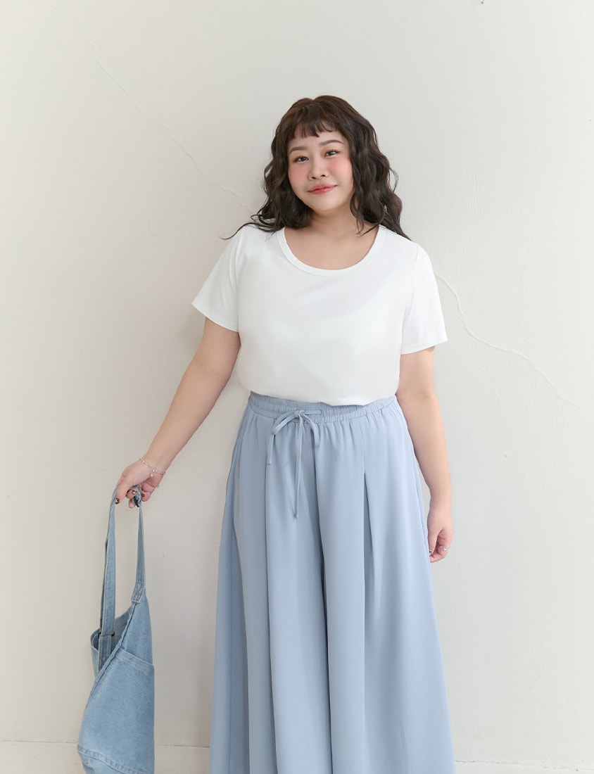 Upgraded 2.0! U-Neck Plus Size Slim Tee