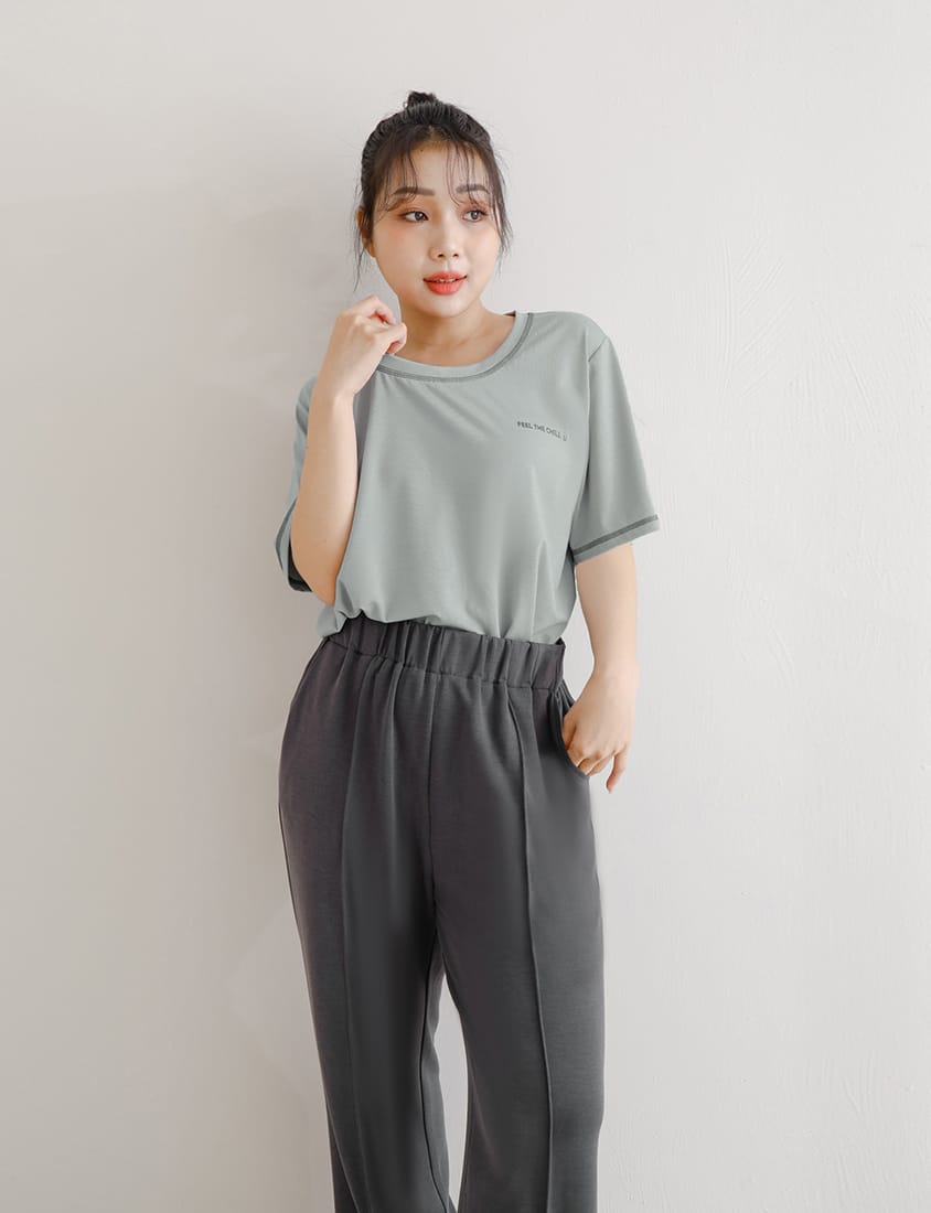 COOL PRO+ Color-Block Plus Size Print Tee