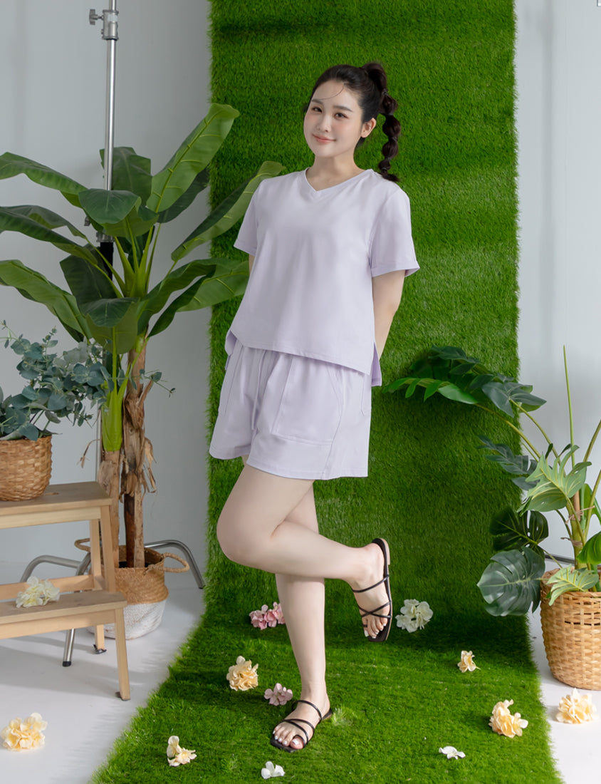 Instant Icy Cooling Sorona Plus Size V-Neck Tee