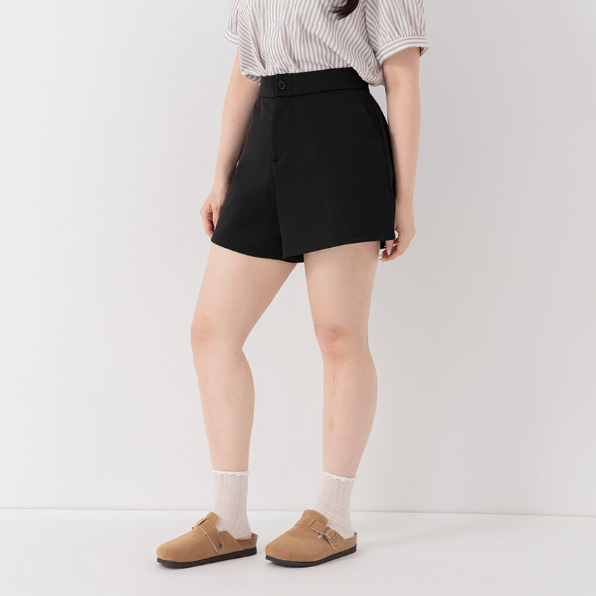 Standard Perfect Fit Structured Cloud Cotton Plus Size Shorts