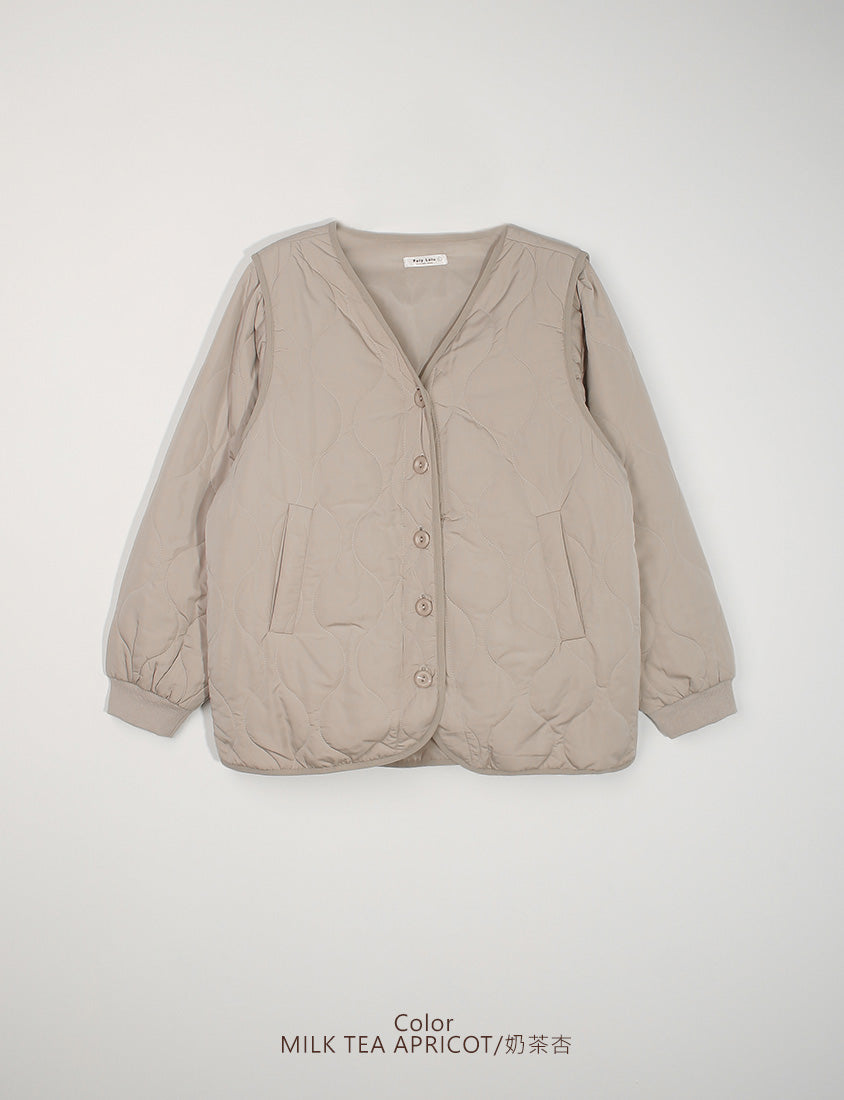 Japanese Style Water-Repellent 2-Way Padded Plus Size Coat