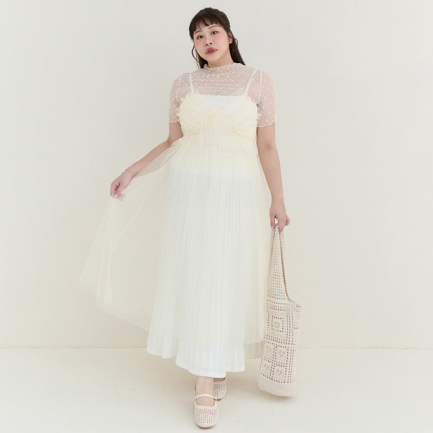 MISS. Japanese Style Adjustable Layered Plus Size Long Vest