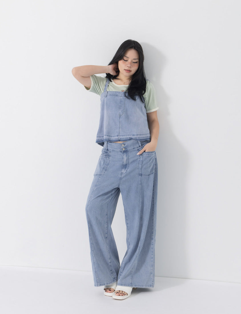 Lightweight Cloud Denim Zero-Restriction Plus Size Jeans (Long)