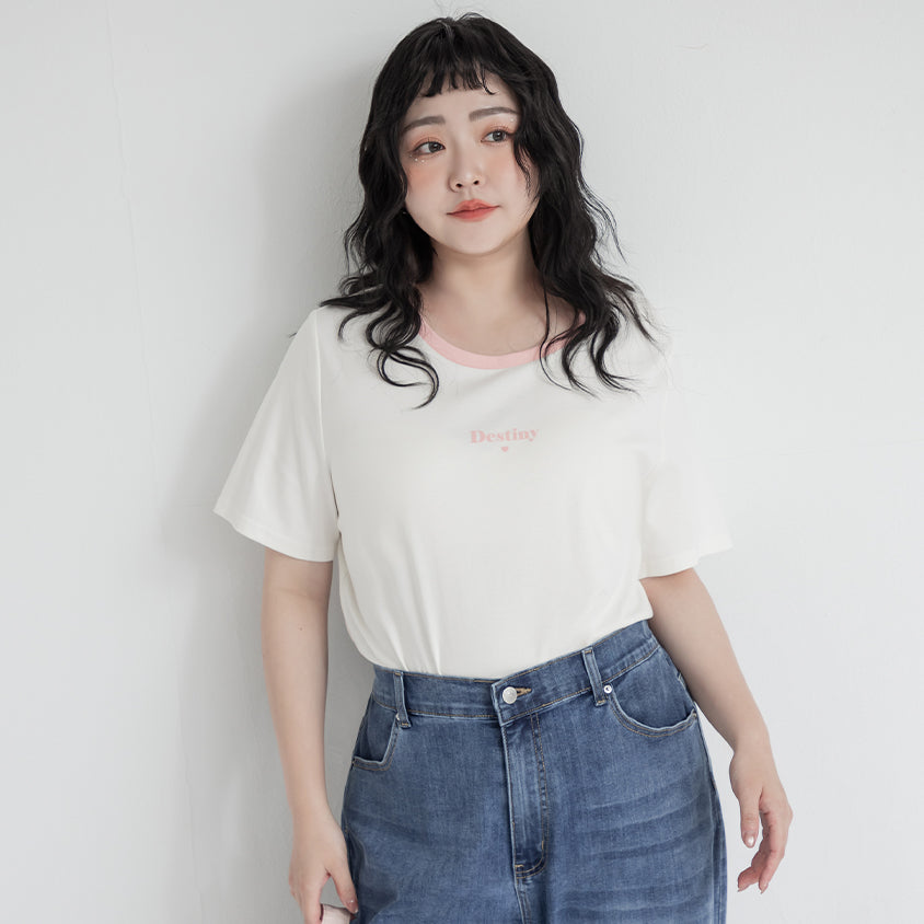 Instant Cooling Flocked Oversized Plus Size Tee