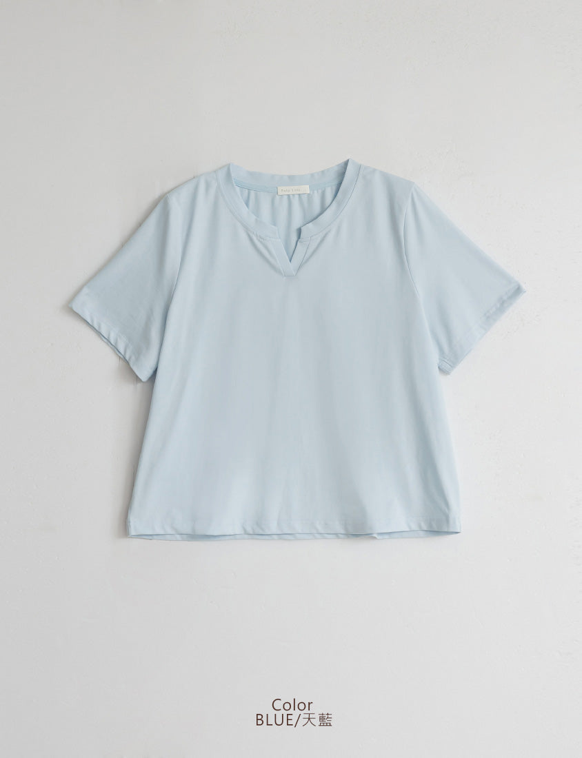 MISS. Silky Cool V-Neck Plus Size Tee