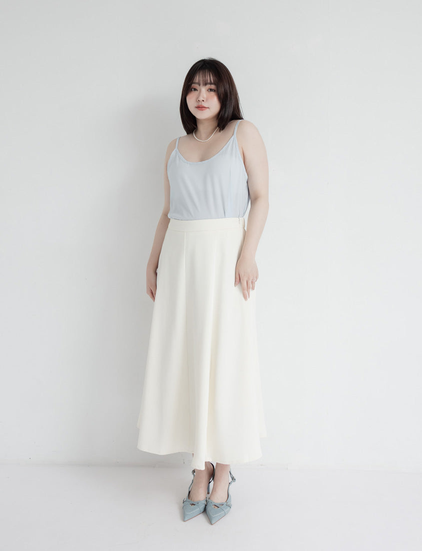MISS. Two-Piece Sheer Embroidered Plus Size Shirt (With Inner Cami Top)