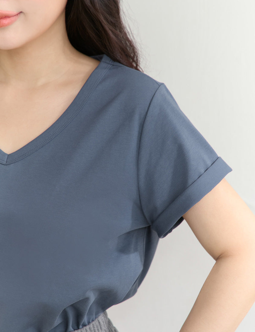 Upgraded 2.0! V-Neck Plus Size Slim Tee