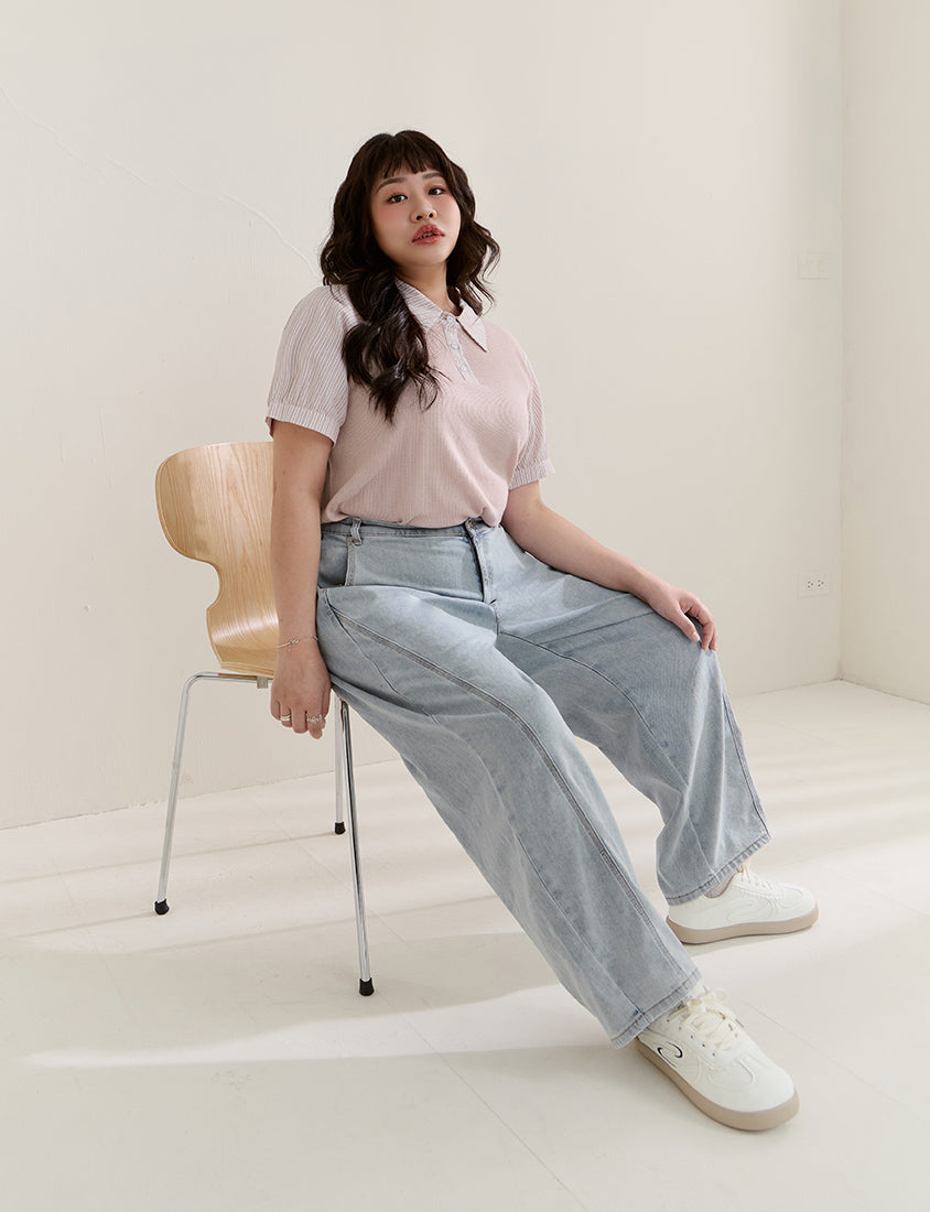 Apple-Shaped Friendly! Perfect Fit Plus Size Curved Leg Jeans