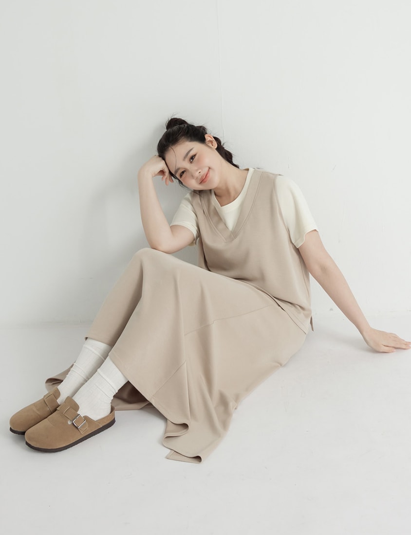 Instant Icy Cooling Cloud Cotton High Waist A-Line Plus Size Maxi Skirt