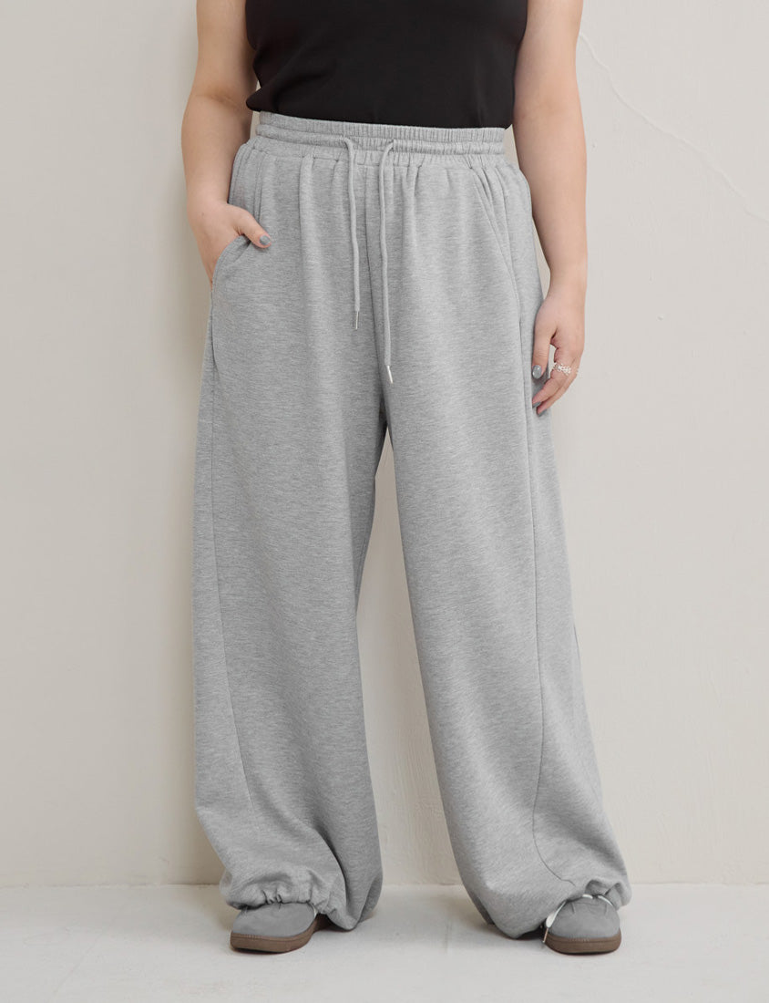 Instant Cool Cloud Cotton Slim Plus Size Curved Pants