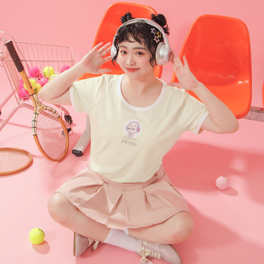 Poly Lulu x UGLY MEWS Collab Cute Cat Tee