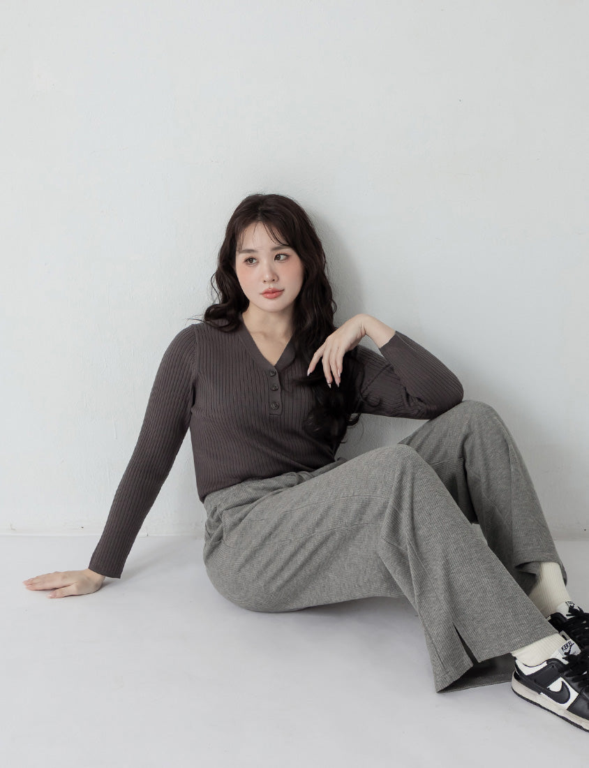 Comfy Slimming Drawstring Fine Plus Size Ribbed Pants