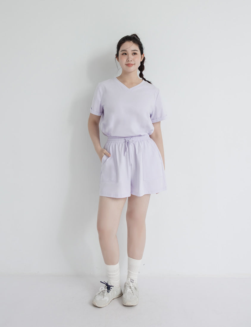 Instant Icy Cooling Sorona Drawstring Plus Size Shorts