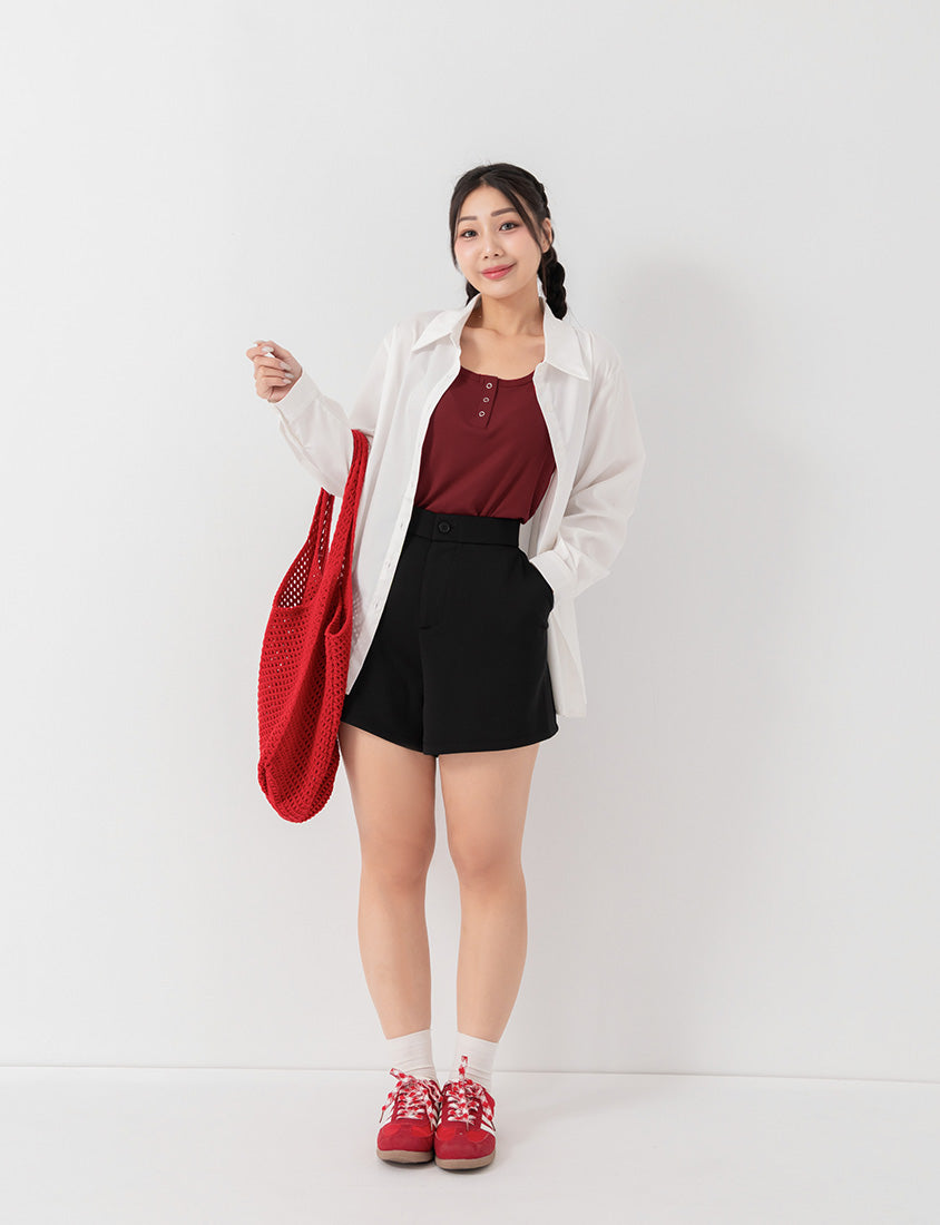 Pear-Shaped Friendly! Perfect Fit Structured Cloud Cotton Plus Size Shorts