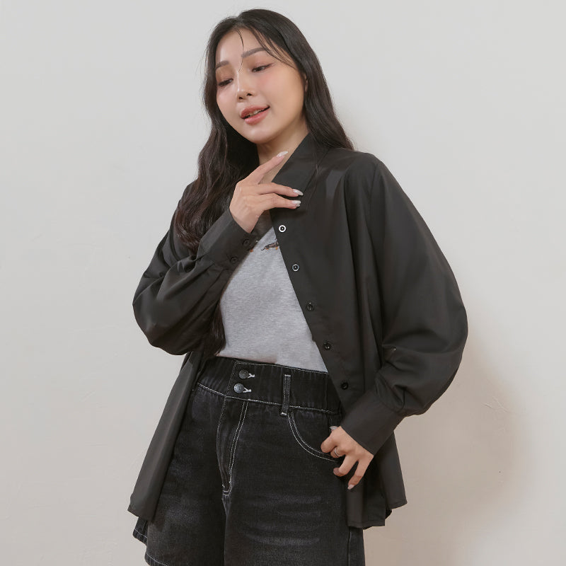 Icy Cooling Minimal Sun Protection Plus Size Shirt