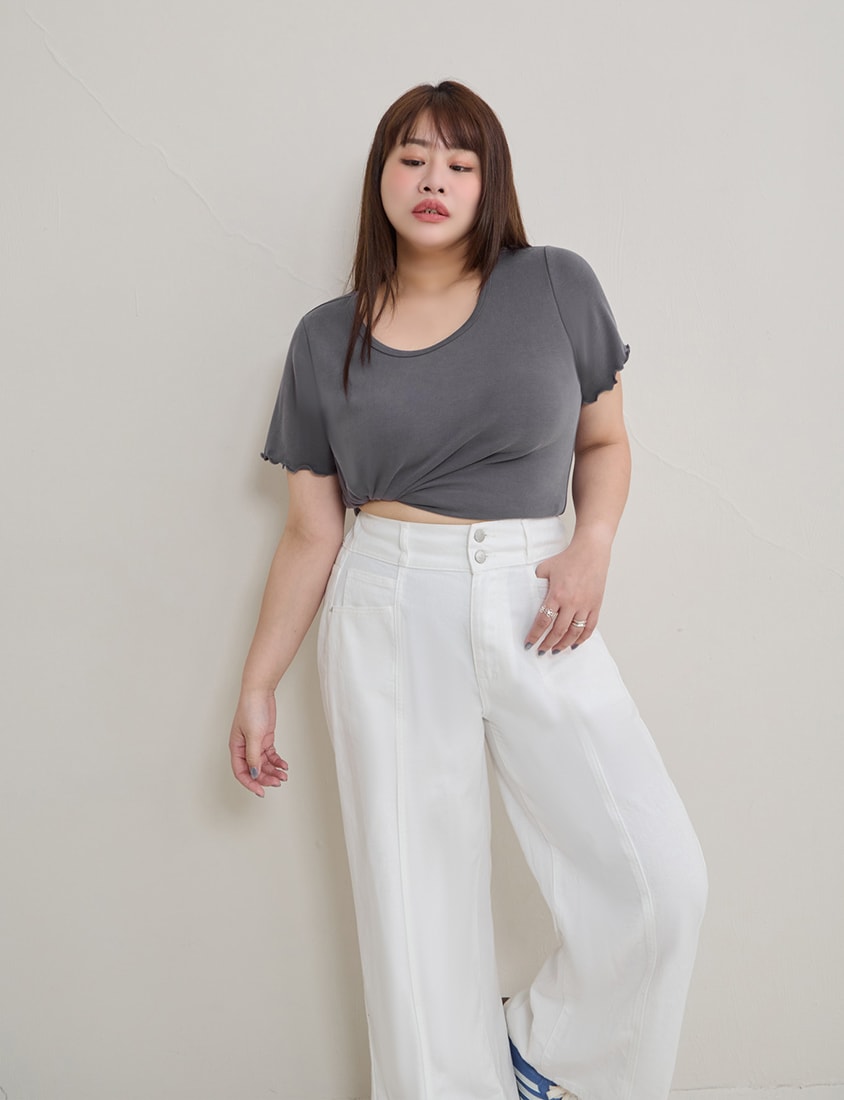 Instant Cool Cloud Cotton Crewneck Plus Size Tee