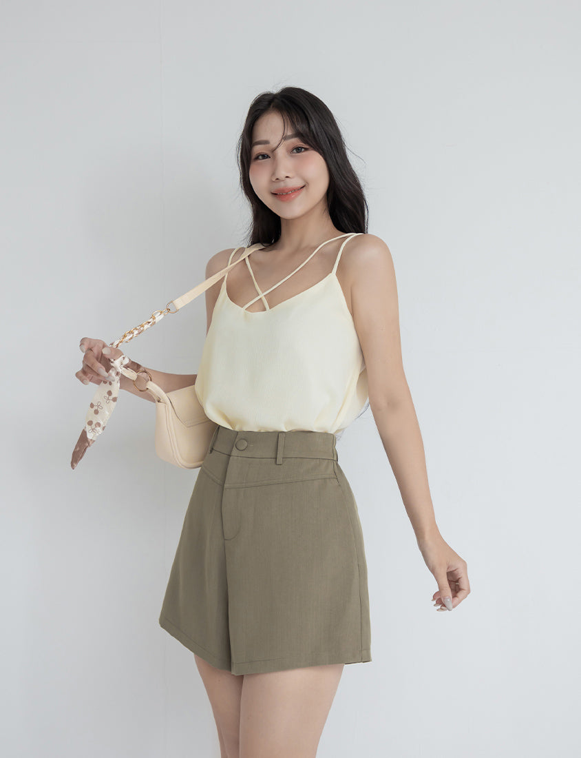 MISS. 2-Way Crinkle Chiffon Plus Size Tank Top