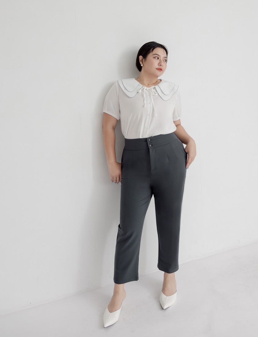 MISS. Apple-Shaped Body Friendly High Waist Plus Size Trousers