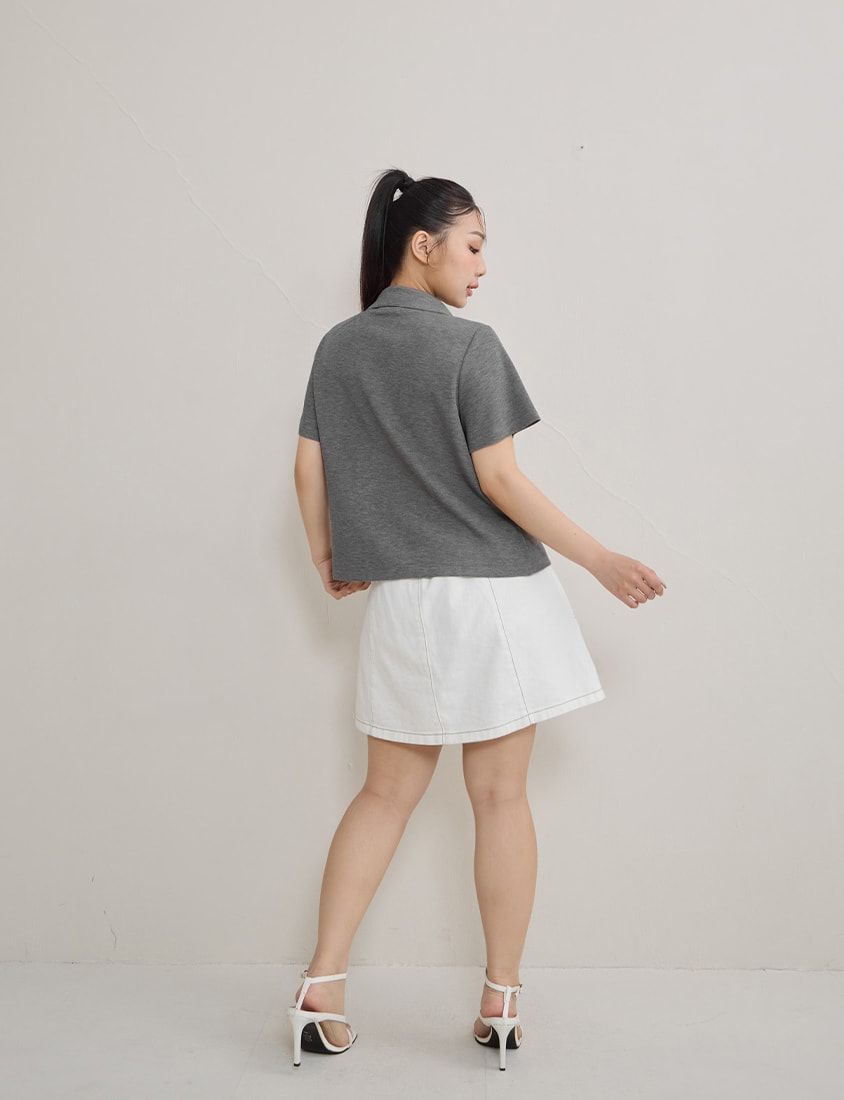 Instant Cool Cloud Cotton Double Zip Plus Size Shirt