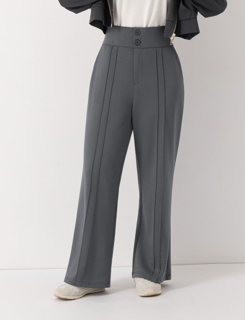 MUA! Cloud Cotton High Waist Double Seam Plus Size Pants