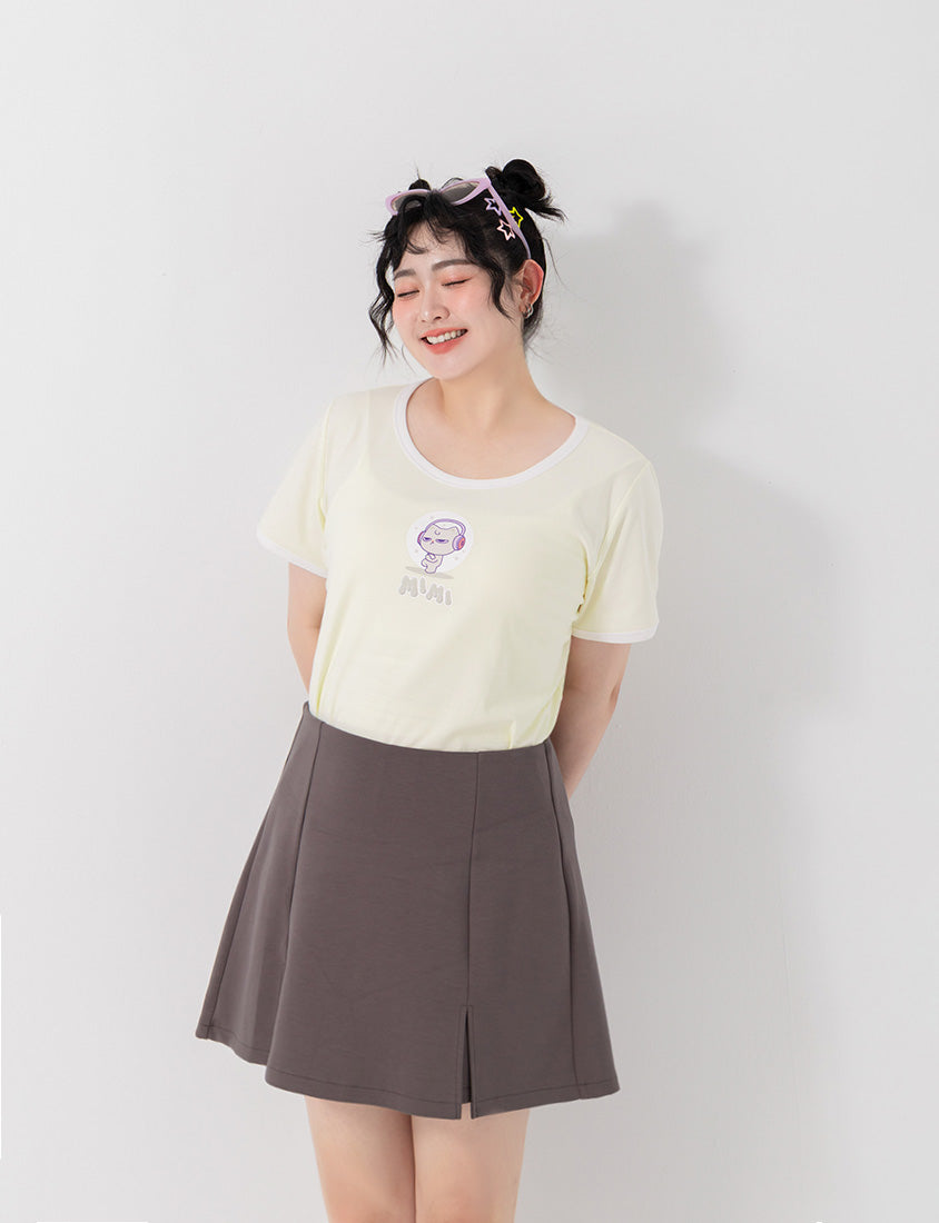 Poly Lulu x UGLY MEWS Collab Cute Cat Tee