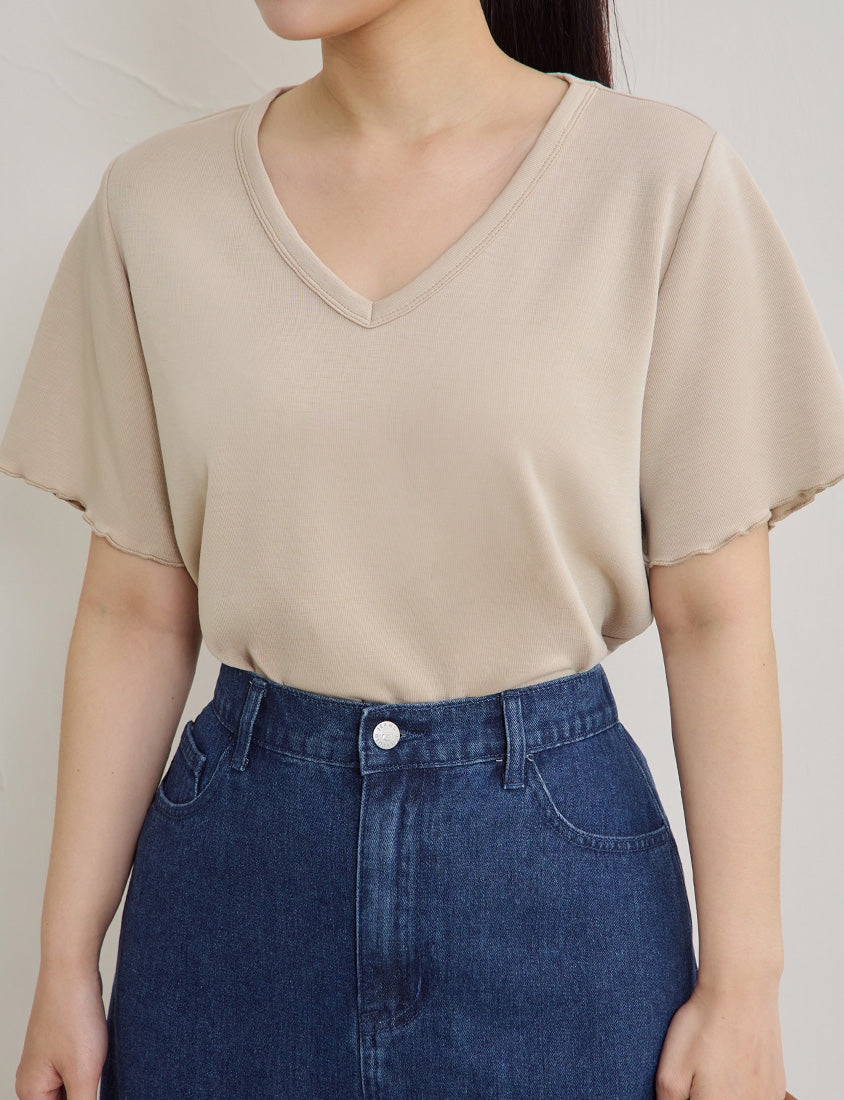 Instant Cool Cloud Cotton V-Neck Plus Size Tee